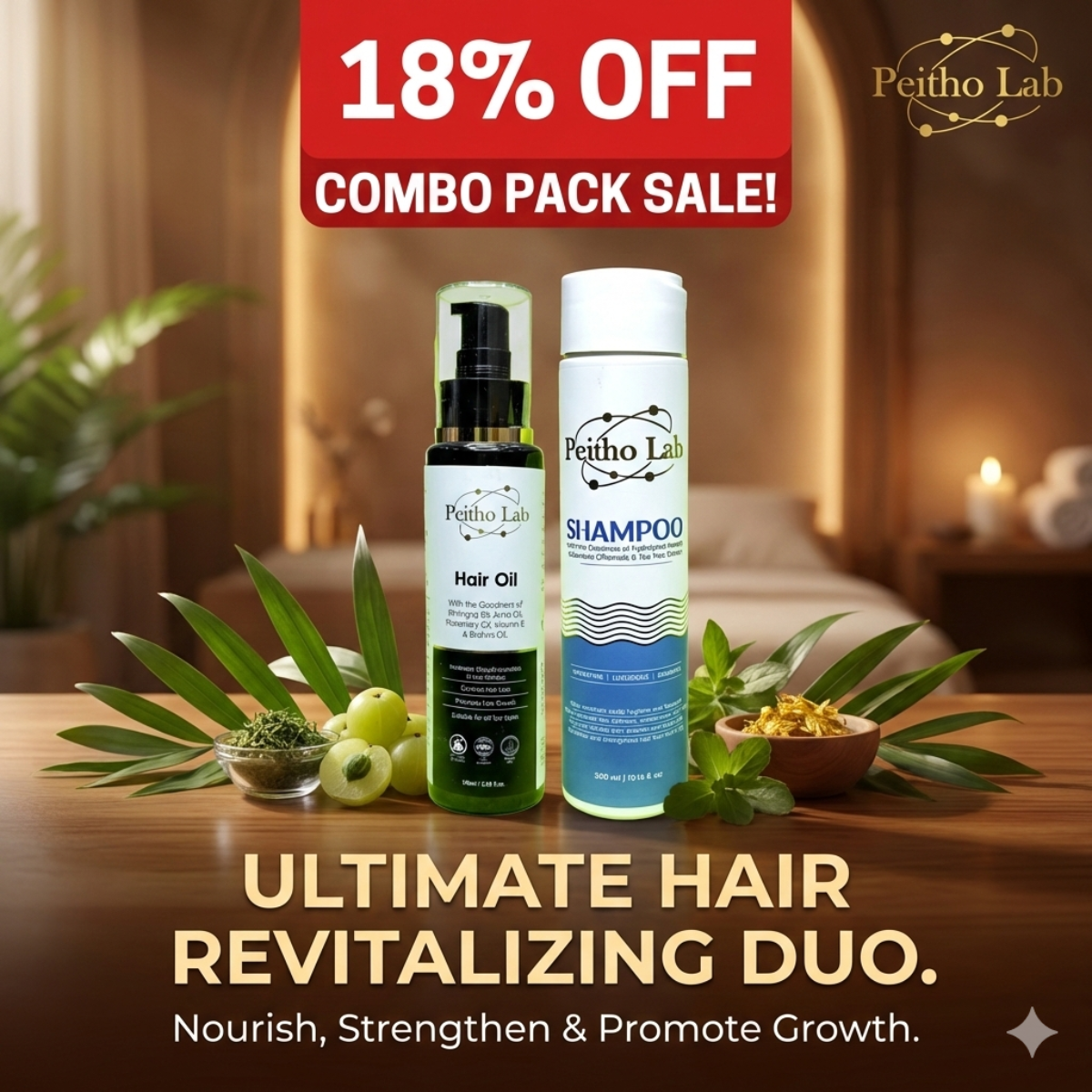 Hair Oil & Shampoo Combo