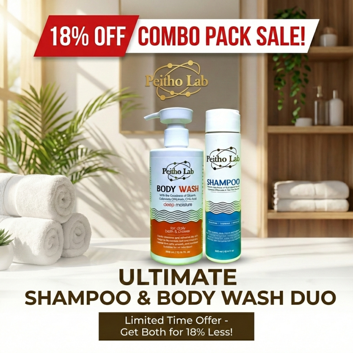 Shampoo & Body Wash Combo